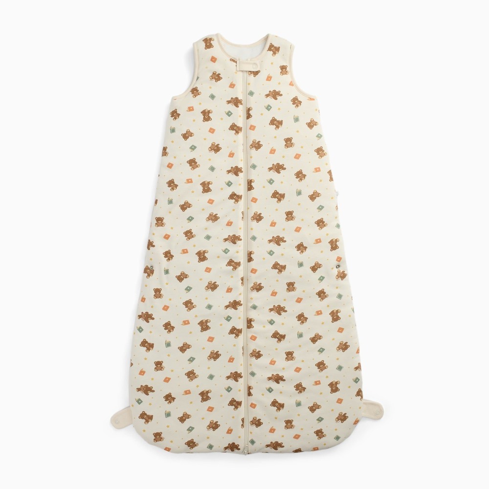 MORI Teddy Bear Organic Bamboo Sleep Bag‎ Wearable Blanket Unisex 2-4Y Cream